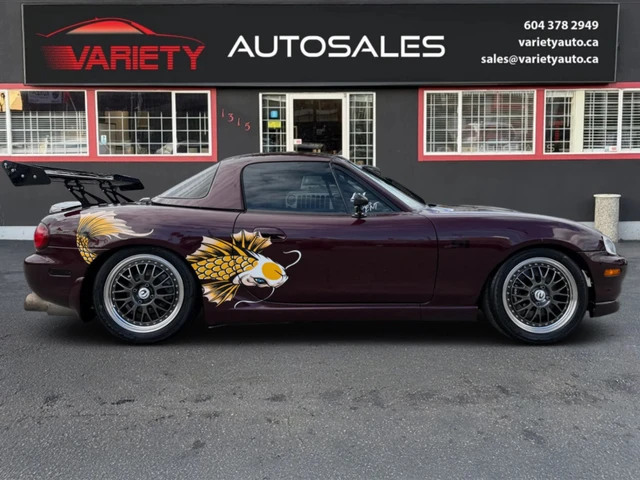 2000 Mazda Mx5Miata CONV, violett, 115.200 km, Import Kanada — Foto 5 z 5