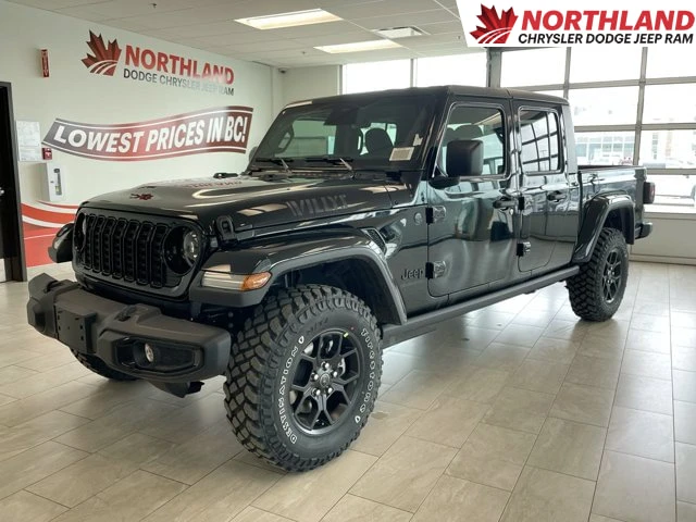 2026 Jeep Gladiator Willys | 4WD | Cloth | Remote Start | Heated Seats | Apple CarPlay | OffRoad, schwarz, 15 km, Import Kanada — Foto 1