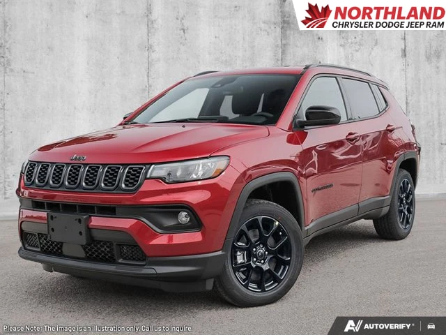 2026 Jeep Compass Altitude, rot, 15 km, Import Kanada — Foto 1
