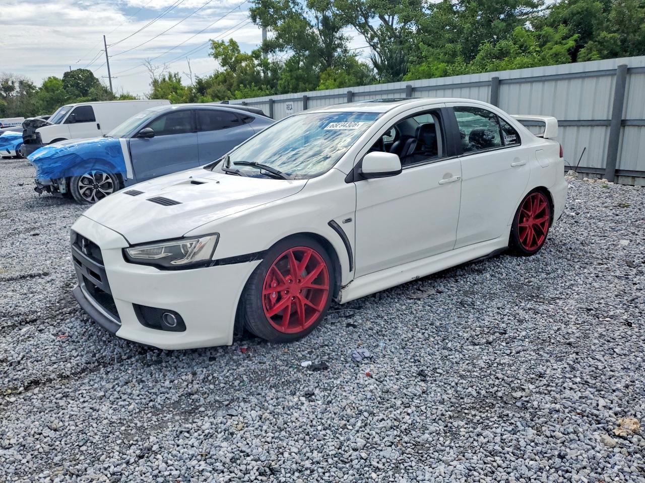 2013 Mitsubishi LANCER EVOLUTION MR, weiß, 167.758 km, Import USA — Foto 1
