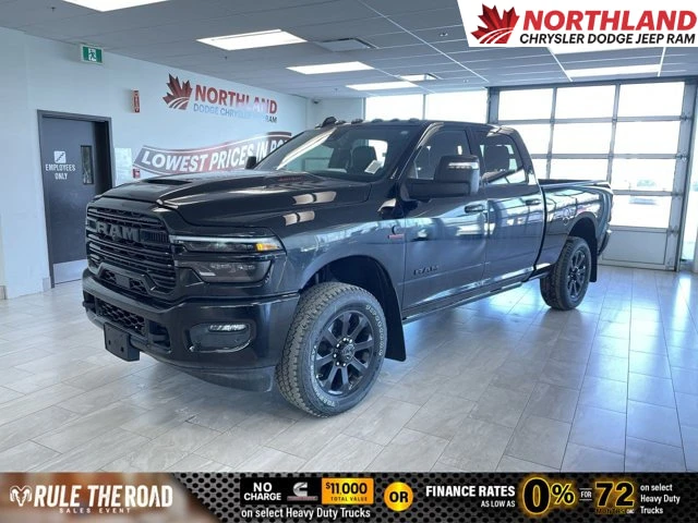 2026 RAM 3500 Laramie | Diesel | 4WD | Remote Start | Backup Camera | Heated Cooled Seats | Apple CarPlay, schwarz, 15 km, Import Kanada — Foto 1